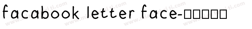 facabook letter face字体转换